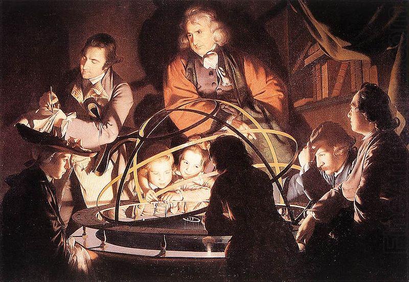 A Philosopher Lecturing with a Mechanical Planetary, Joseph Wright
